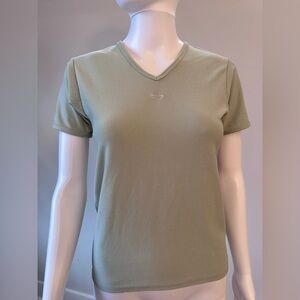 Oakley Olive Green V-Neck Short Sleeve Tee